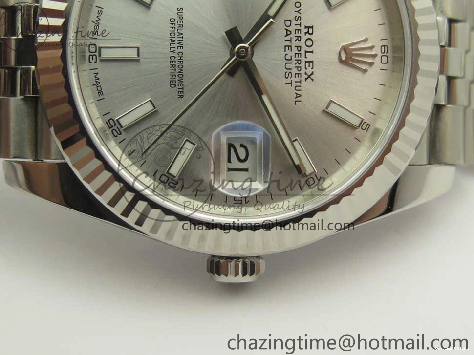 0109 Casual DateJust 41 126334 904L SS DJF 1:1 Best Edition Silver Dial on Jubilee Bracelet A 3298